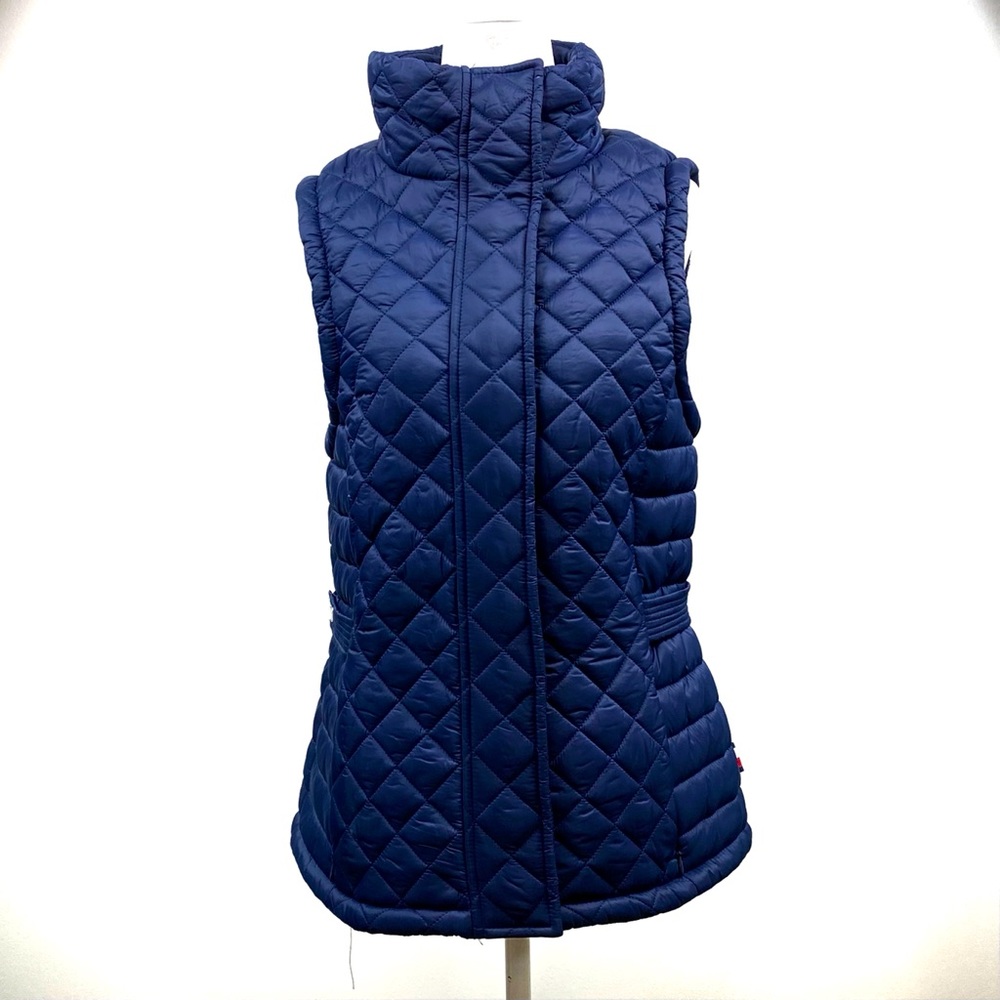 Tommy Hilfiger, Navy Blue Quilted Vest Jacket, Size Small.